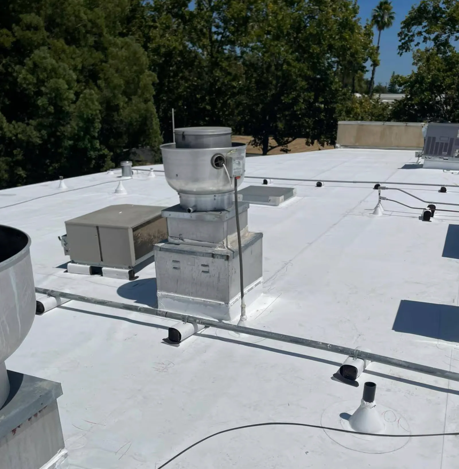 Commercial roof repair project by Higher Level Roofing