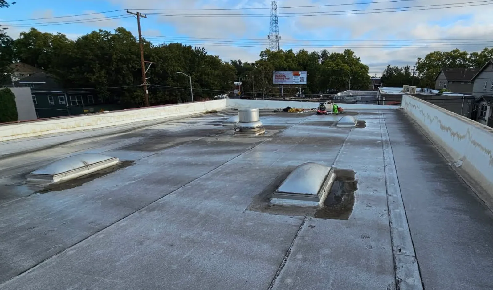 15-year silicone roof coating application in Sacramento