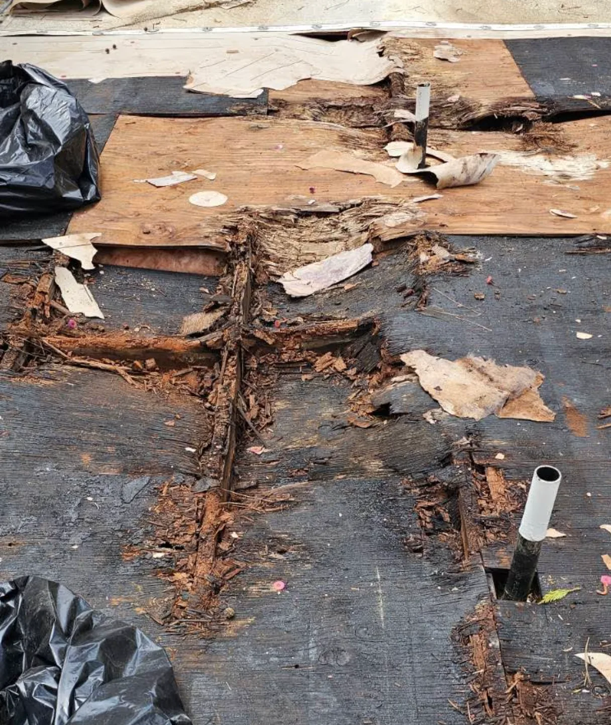 Commercial roof repair project in Placerville, CA