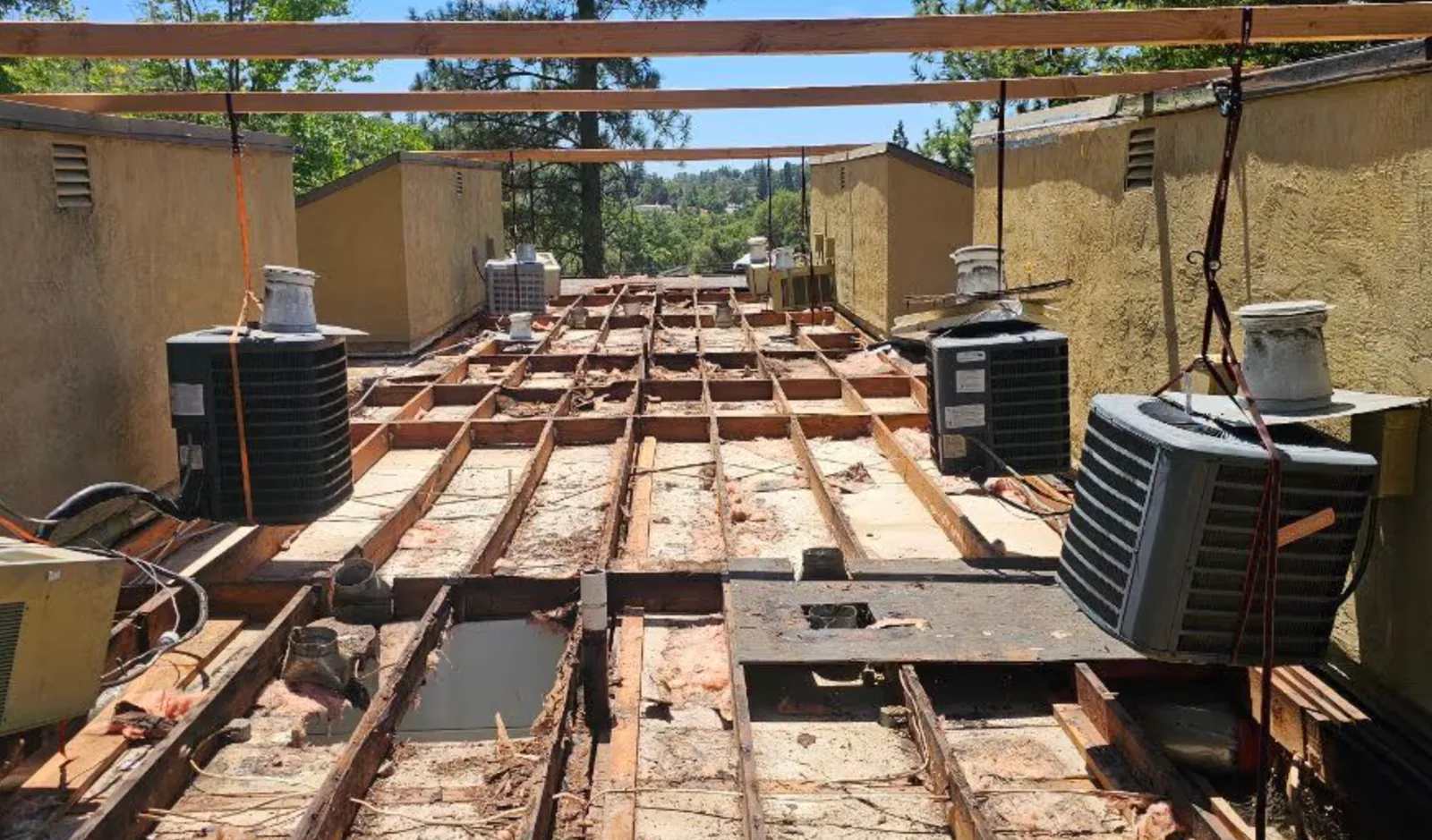 Commercial roof repair work in Placerville, CA