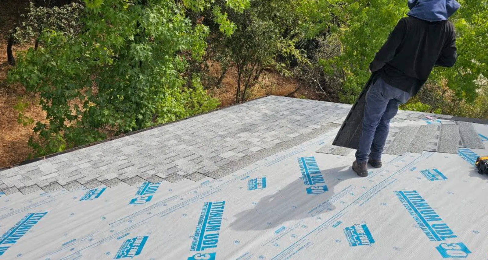 Shingle roof installation for apartments in Placerville, CA