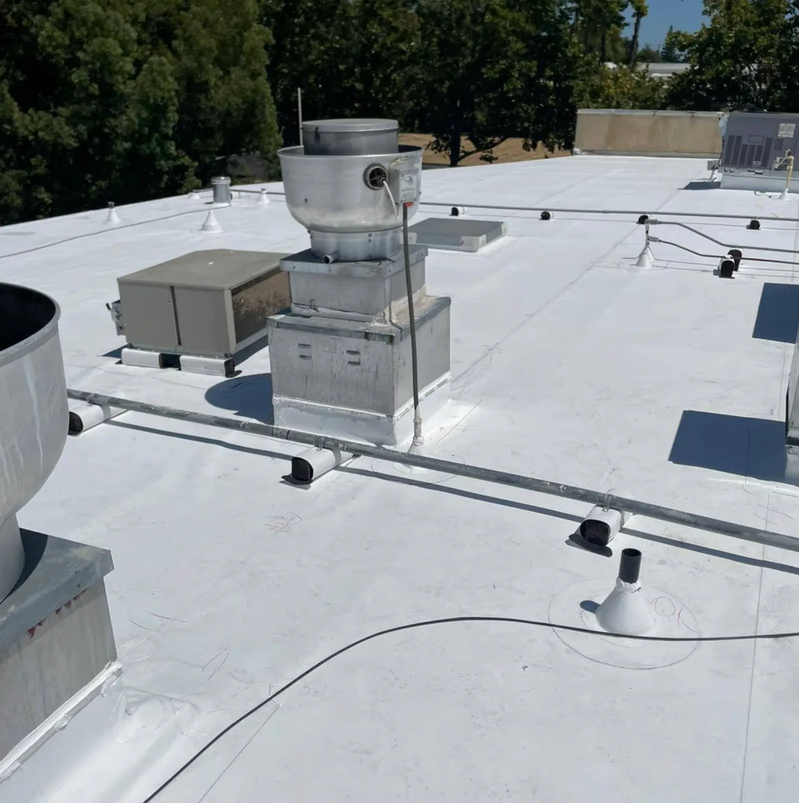 Completed TPO roof system by Higher Level Roofing