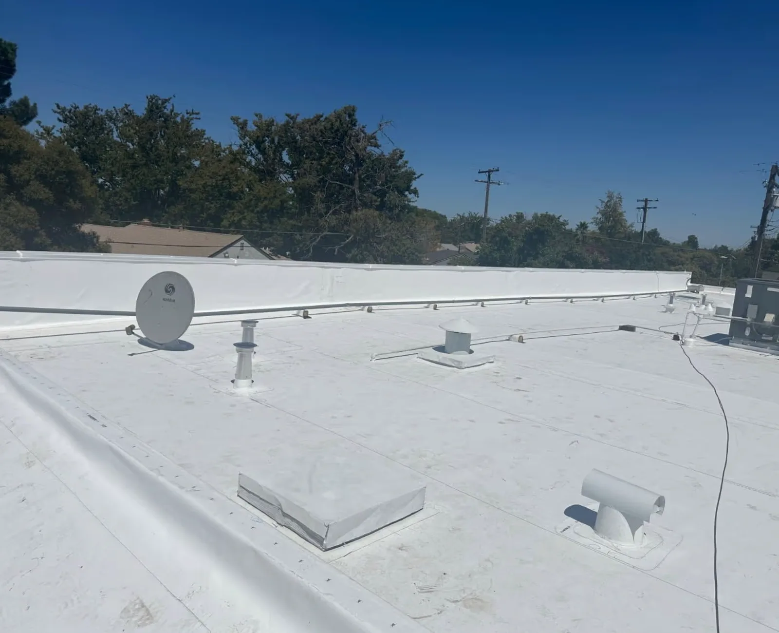 Vacaville commercial TPO roof installation work