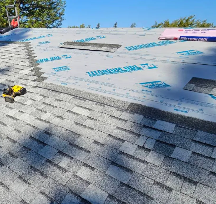 Roof replacement project by Higher Level Roofing